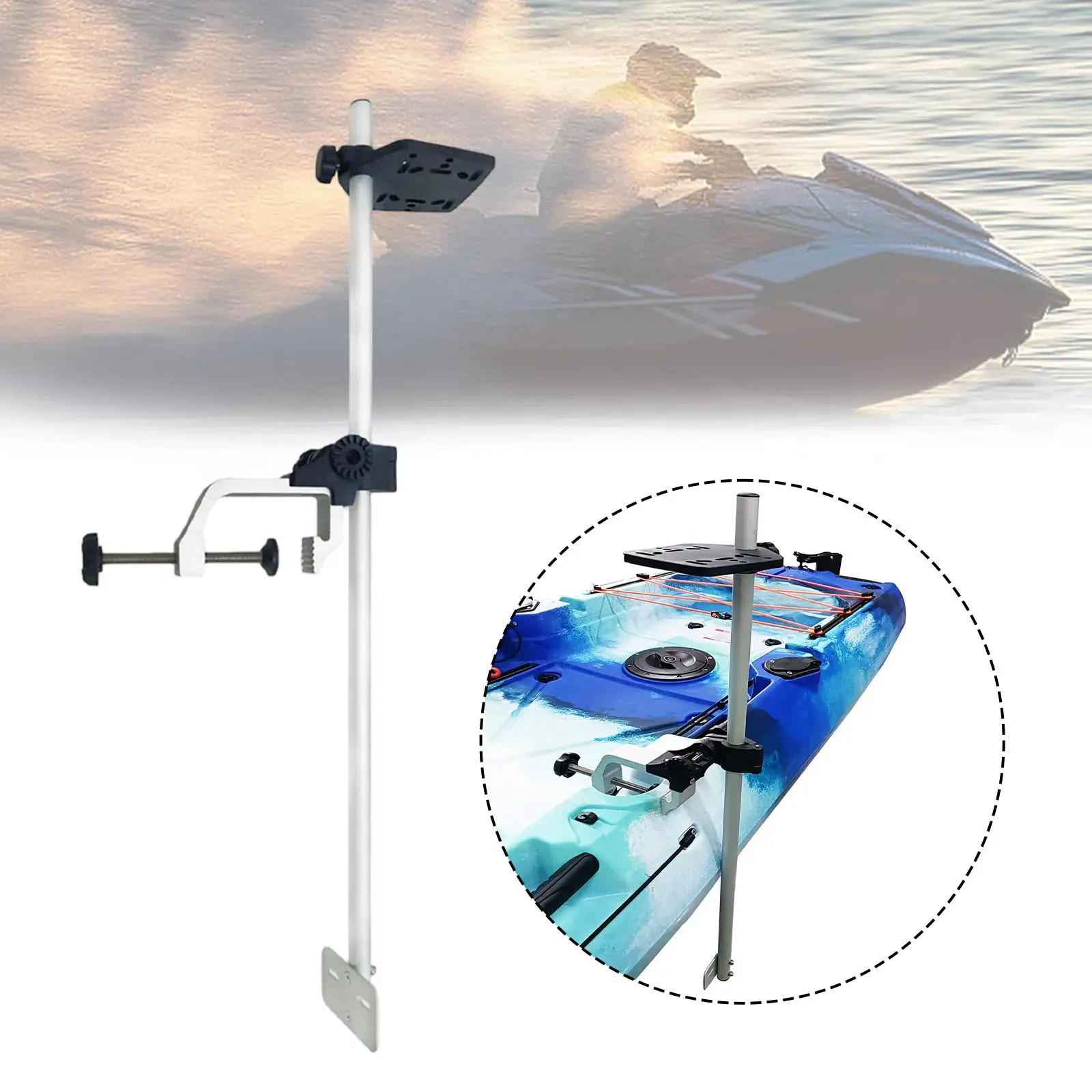 

Kayak Fish Finder Mount Supplies Easy Installation High Performance Bracket Accessories