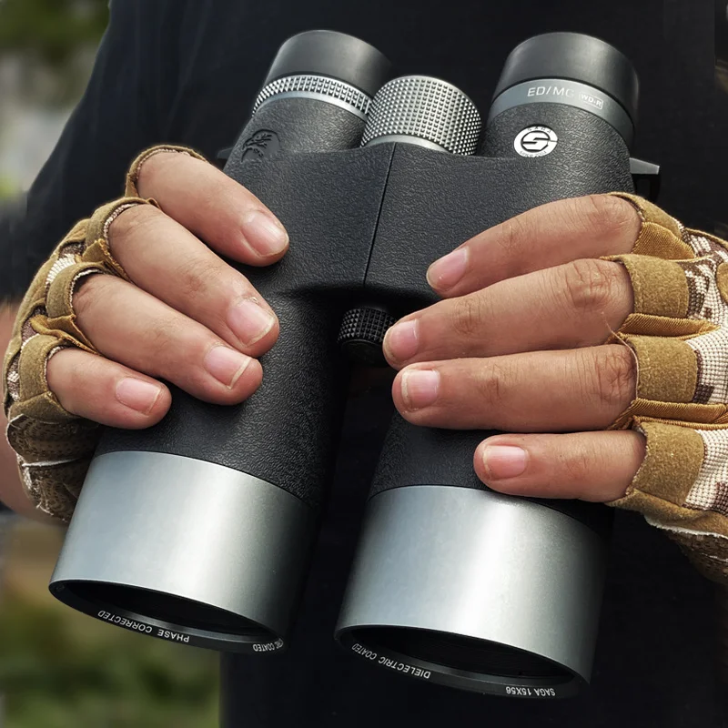 SAGA ED Lens Binoculars, 15x56, Suitable for Traveling, Camping, Hunting, Outdoor Bird Watching, Telescopio