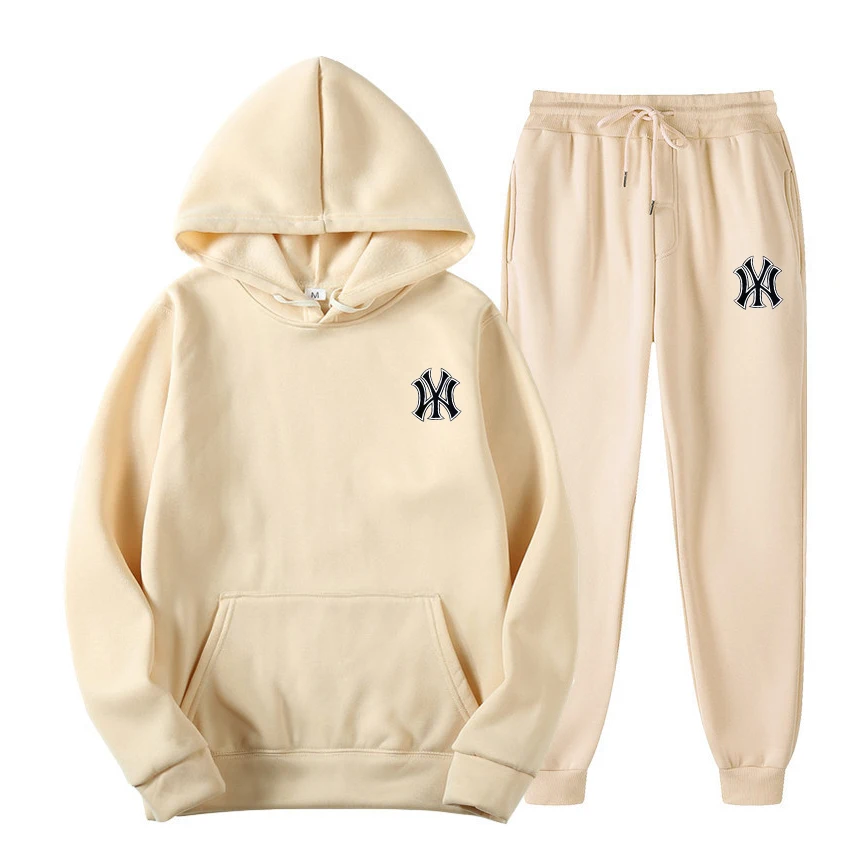 Men Sportswear Sweater Suit Hoodies + Pants Sports Clothing Spring Autumn Sets Jogging Trousers Running Male Tracksuits