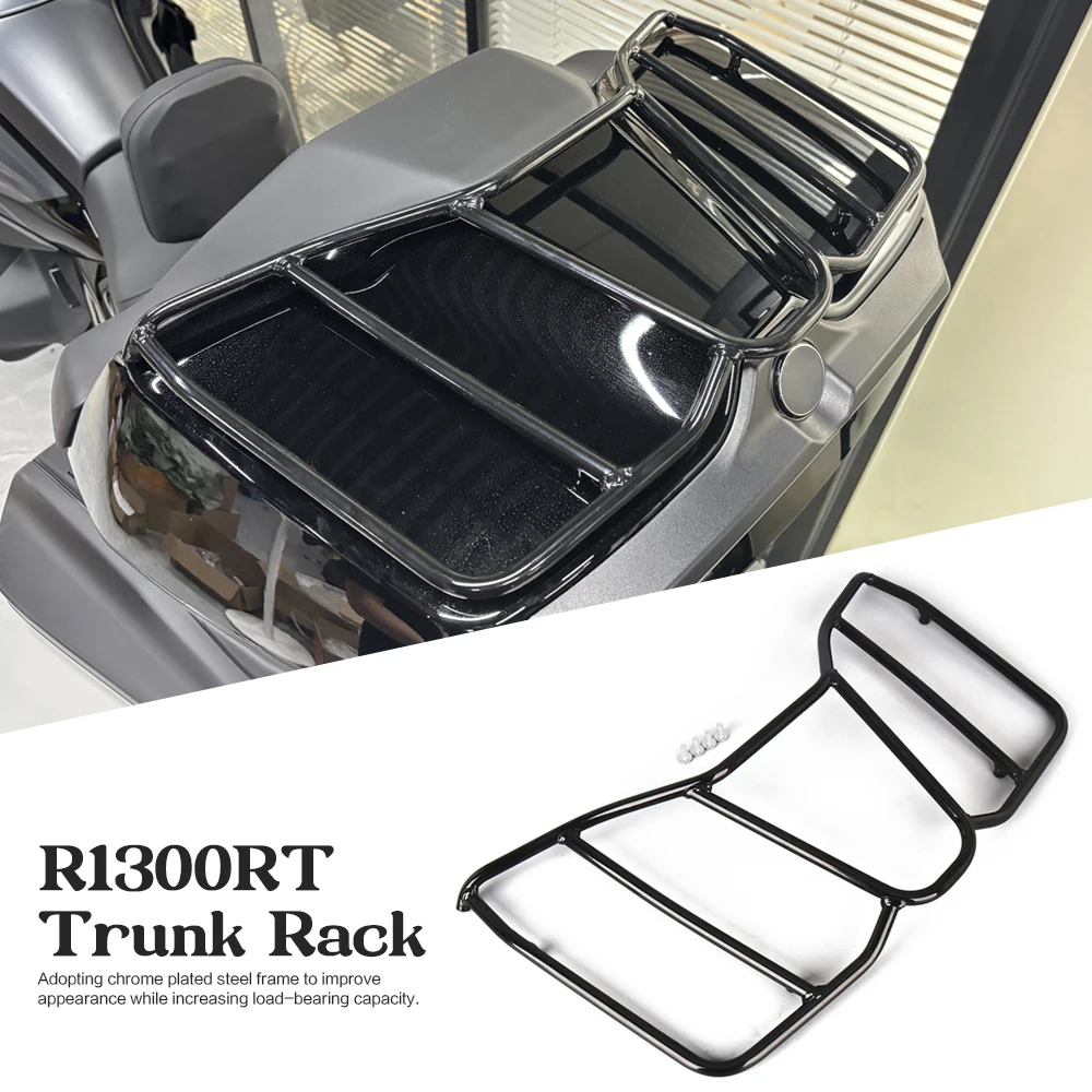 

Аксессуары для мотоциклов: Черный алюминиевый багажник CNC для BMW R1300RT R1300 RT R 1300 RT 1300RT 2025 2026