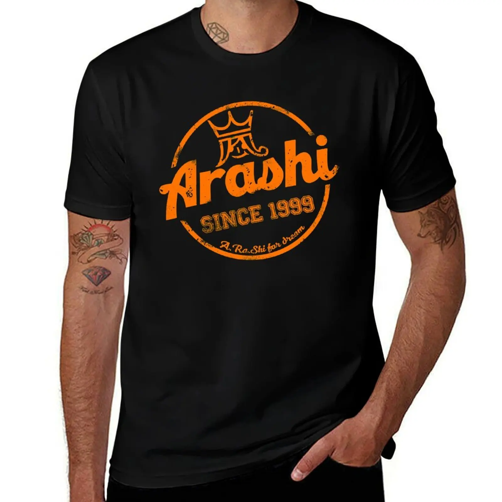

Футболка Arashi, мужские хлопковые мягкие мужские футболки, высококачественная футболка люксового бренда