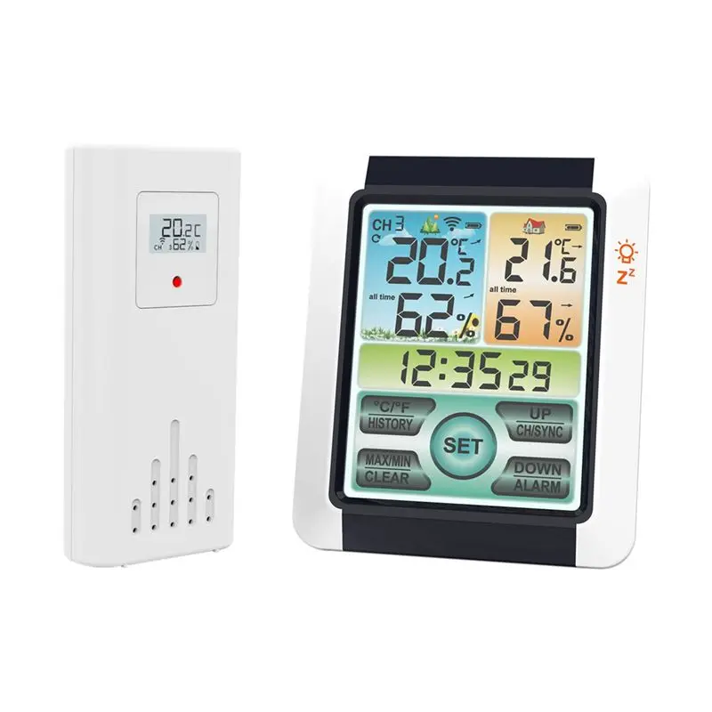 

Best-LCD Digital Screen Temperature Sensor With Clock Function Fit For Home Indoor Outdoor