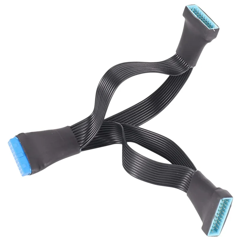 B44C 10X Motherboard USB 3,0 19PIN Header 1To2 Verlängerung Splitter Kabel 19Pin 20Pin Interne Verlängerung Header Adapter Kabel