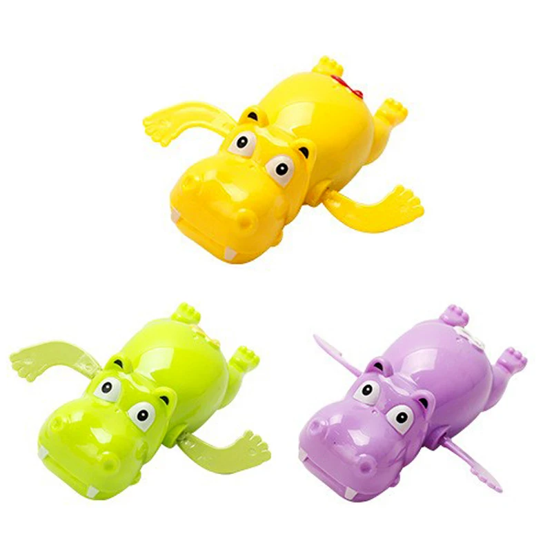 ألعاب حمام الطفل الاستحمام لطيف السباحة السلاحف فرس النهر بركة الشاطئ الكلاسيكية سلسلة عقارب الساعة لعبة الماء للأطفال لعب المياه #6