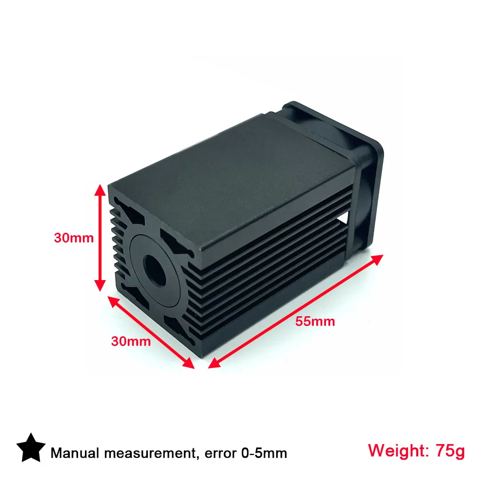 TO18-5.6mm Laser Diode Housing Case Laser Module Heatsink Set with Fan Focusing Lens