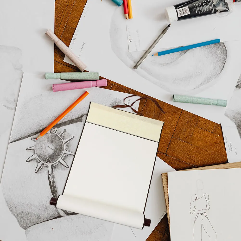 

2pcs Blank Scroll Painting Rice Paper Calligraphy Chinese Art Hanging Scroll For Brush Writing Watercolor Craft Xuan Paper Wall