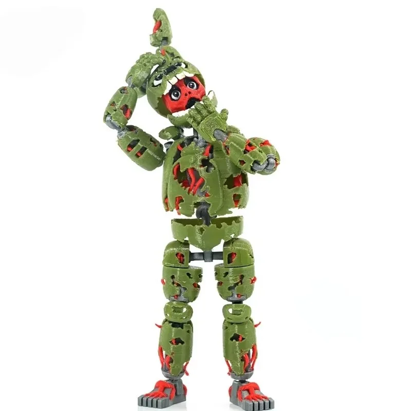 In Stock 3D Printed Green Rabbit Action Figure Articulated Joints Finished Model Anime Peripheral Perfect Birthday Gift