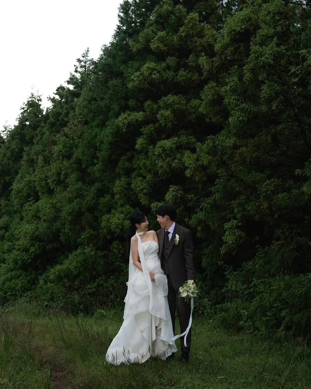 MD Elegant Strapless A-line Wedding Dress Korea Photoshoot Pleat Floor-Length Bridal Gown Corset Back Customized 웨딩드레스 2025