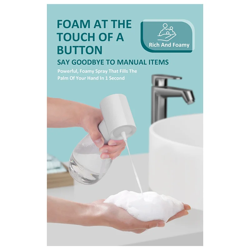 

RALCA-ванна для чистки окон, туалета, электрический дозатор для пенящегося шампуня, водонепроницаемый многофункциональный дозатор мыла