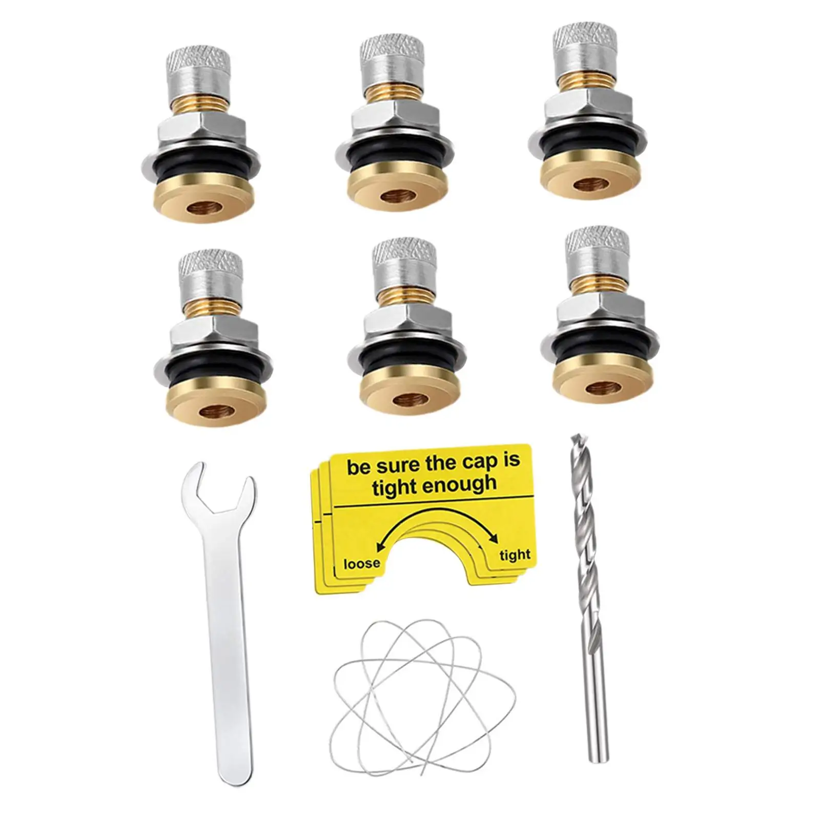 6 قطعة خزان الوقود تنفيس قبعات مانعة للتسرب الغاز يمكن تنفيس صمام 3 جالون علبة الغاز