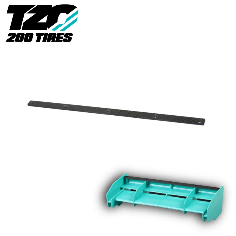 TZO Racing TZ0012 1/8 RC Buggy Wing Tail 2.5mm piastra di supporto in carbonio Aero Wickerbill FXR per ARRMA AE XRAY KYOSHO HSP Tekno