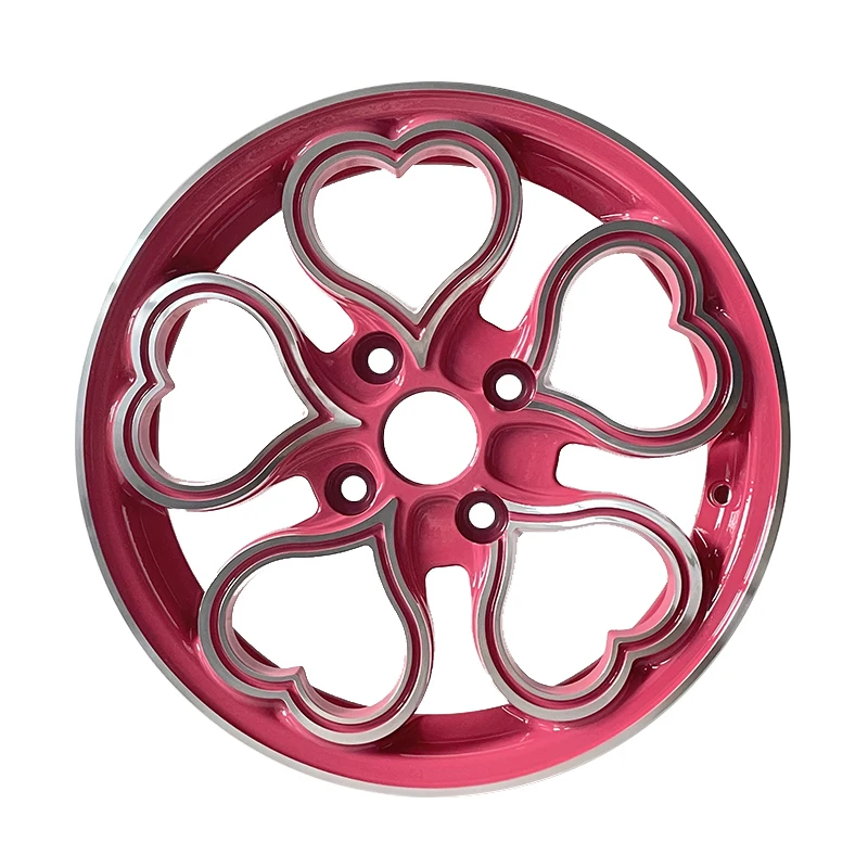 Pink love wheel hub 15 inches suitable for Great Wall Euler Seagull Dolphin Panda mini aluminum alloy