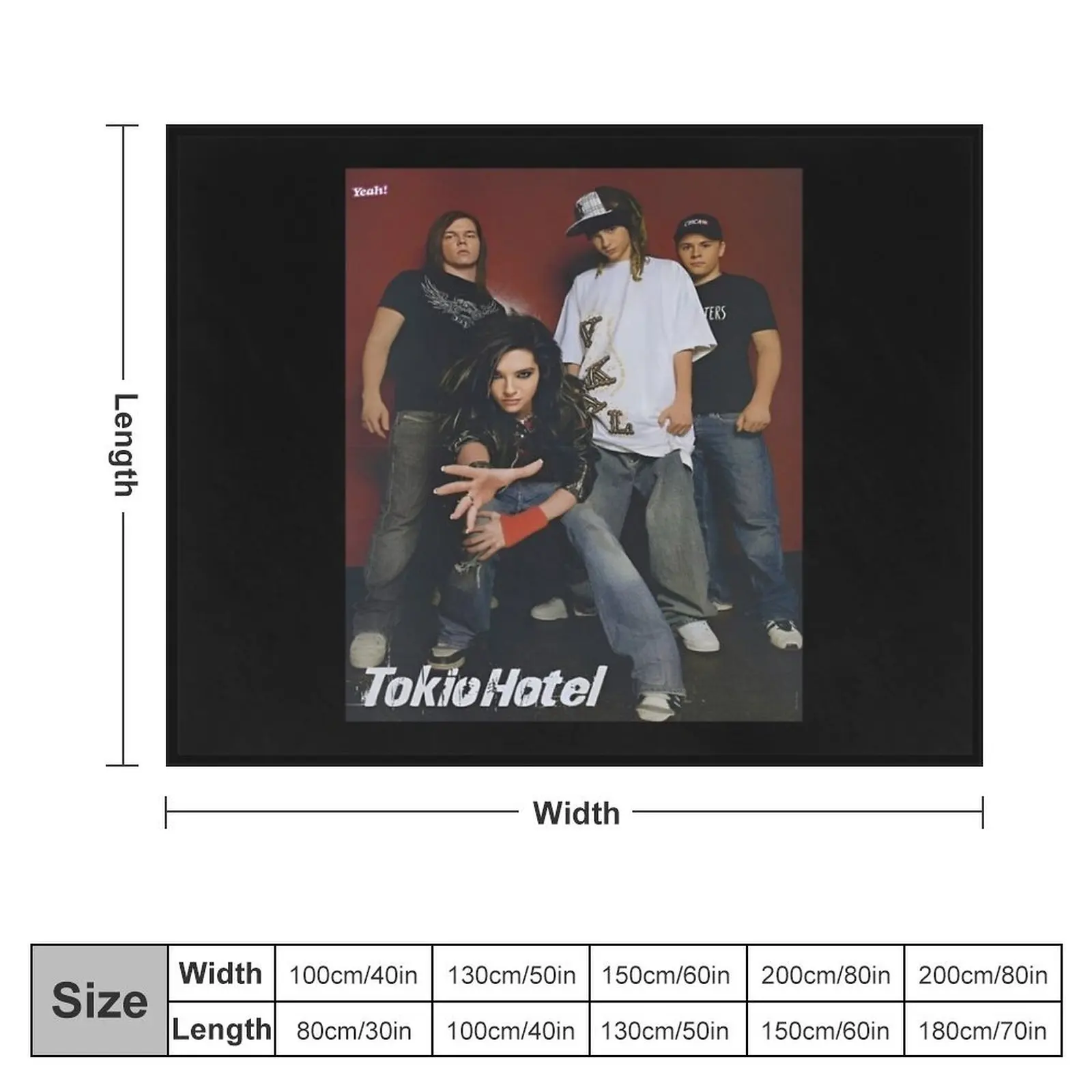 Tokio hotel 3 Throw Blanket Sofa Quilt Flannel Decoratives Bed Blankets