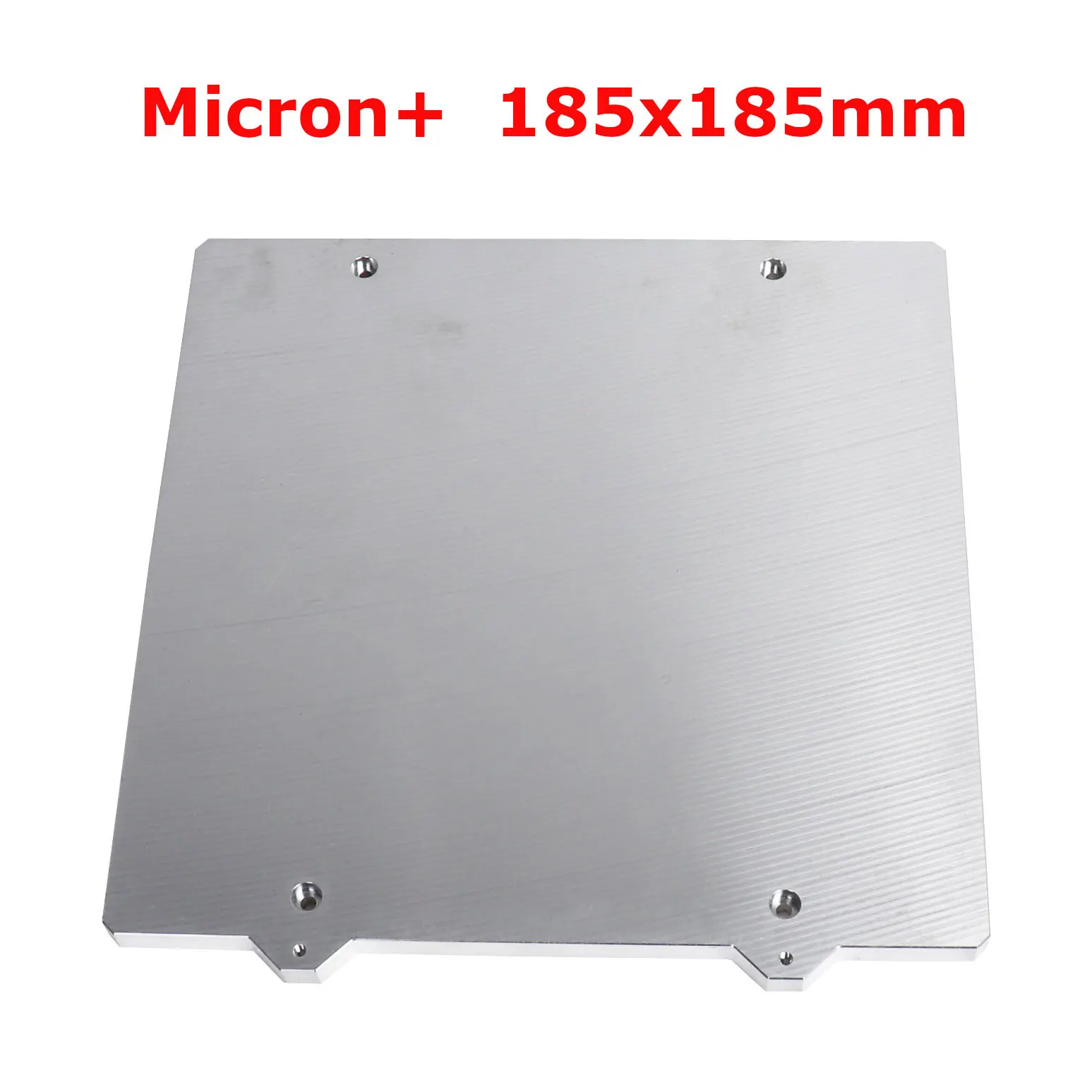 185x185mm Voron Micron+ Bed Plate Aluminum Alloy Build Plate Cast Aluminum for Micron 180 8mm Thick 3d Printer Parts