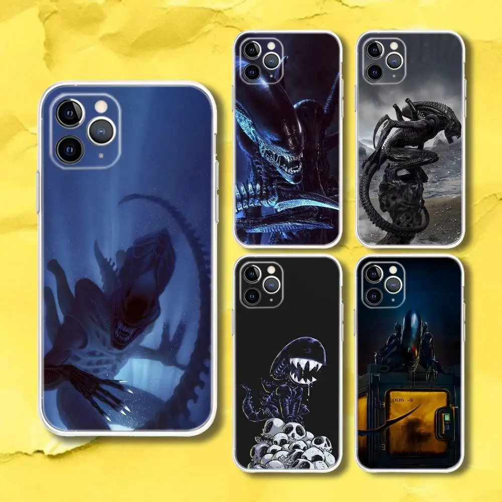 

A-ALIEN Earth Romulus Phone Case For iPhone 17,16,15,11,12,14,13 Pro Max Plus Mini X,XS,XR,7,16E Air Transparent Cover Fundas