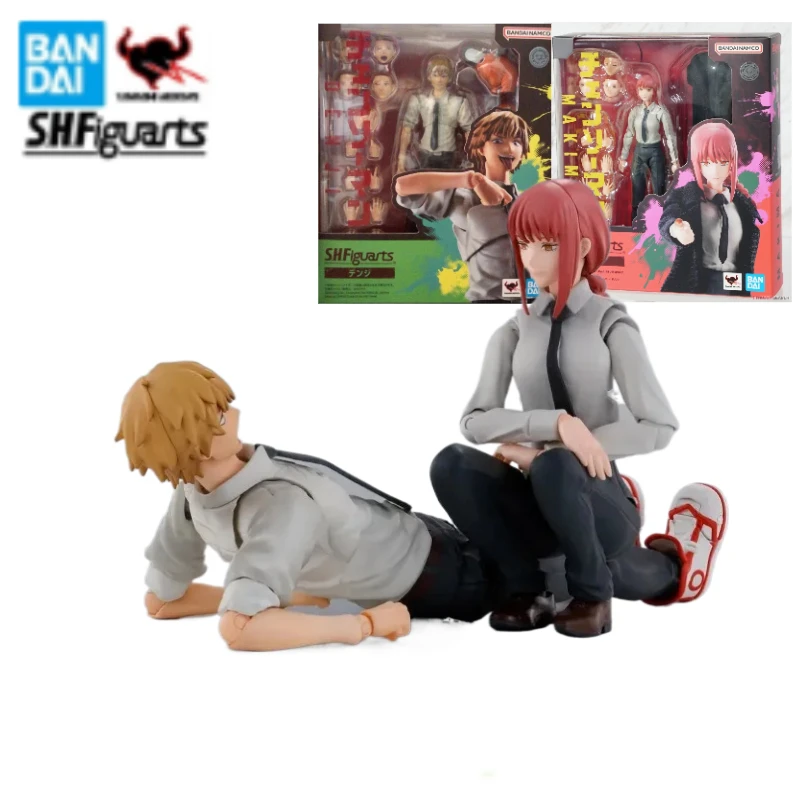 

In Stock Original Genuine Bandai S.H.Figuarts Chainsaw Man Makima Denji Man Anime Action Figures Model Toys Gifts Collection