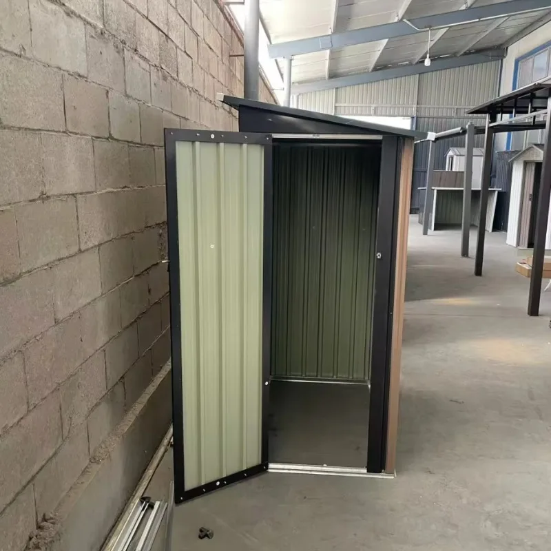 5*3FT Storage Room House Garden Warehouse Backyard Garden Metal Galvanized Steel Outdoor Shed Tools Storage Shed with Door