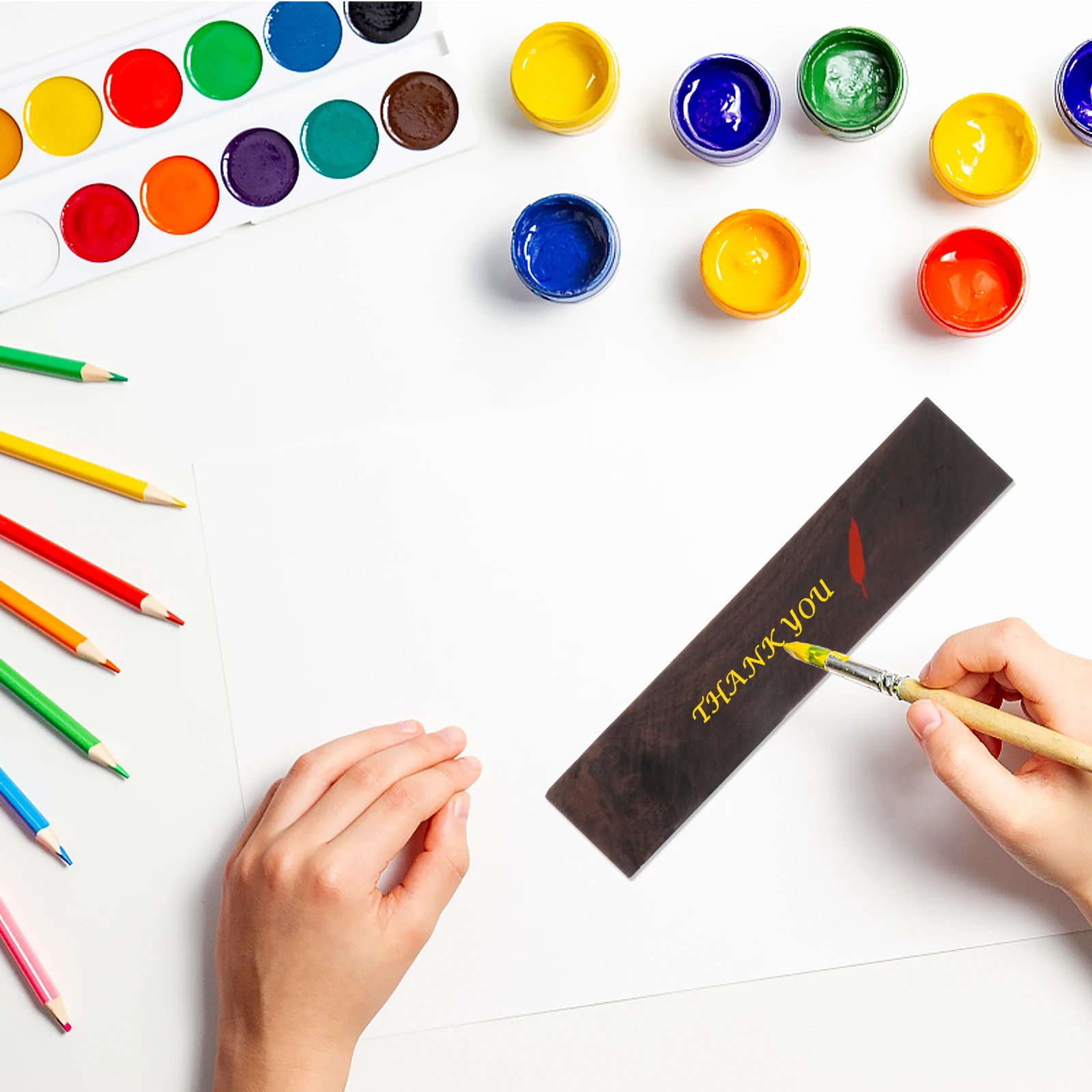 علامات مرجعية فارغة تسمية مواد ذاتية الصنع مجموعات رقائق الخشب طالب القهوة العملي