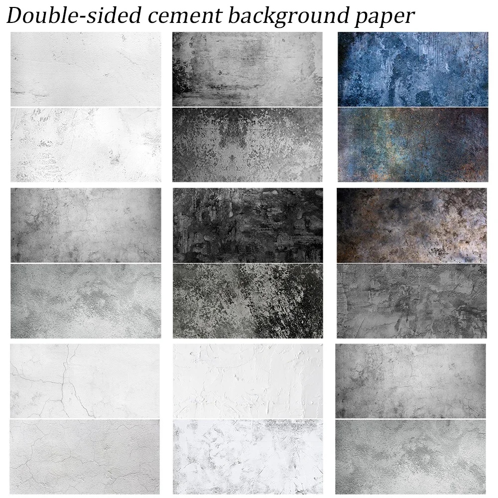 Wood Marble Cement Background Paper INS Decoration Photo Paper Wallpaper Photography Props