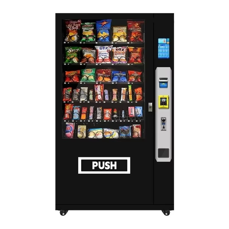 

Customized 24-Hour Open Food & Beverage Vending Machine Accepting Coin & Credit Card Payments for Snacks Cold Drinks & Candies