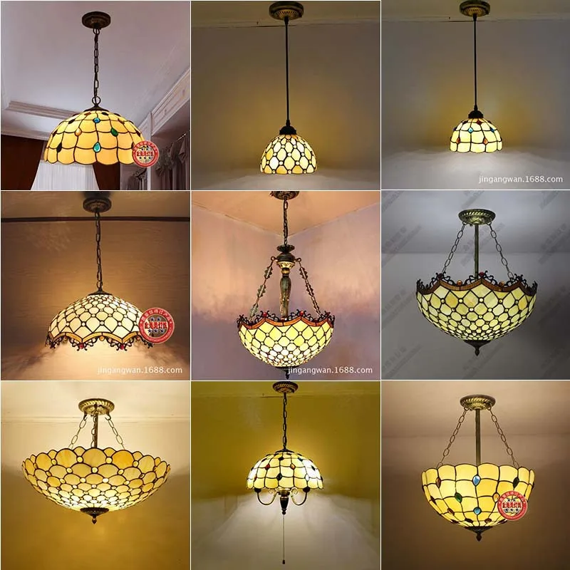 

Modern Wrought Iron Color Chandelier, Clubhouse Tea House Chinese Restaurant Private Room Bar Counter Beige Glass Chandelier