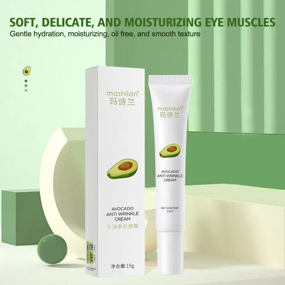 

New Natural Avocado Eye Cream Elastic Moisturizing Eye Cream Anti-Wrinkle Diminishing Eye Lines And Dark Circles Skin Care