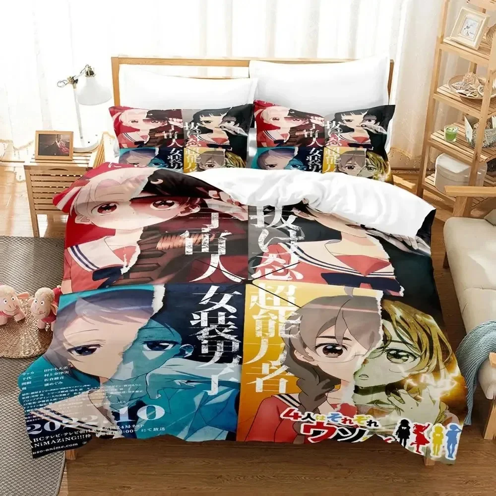 

Anime The Little Lies We All Tell Bedding Set Duvet Cover Bed Set Quilt Cover Pillowcase Comforter king Queen Size Boys Adult