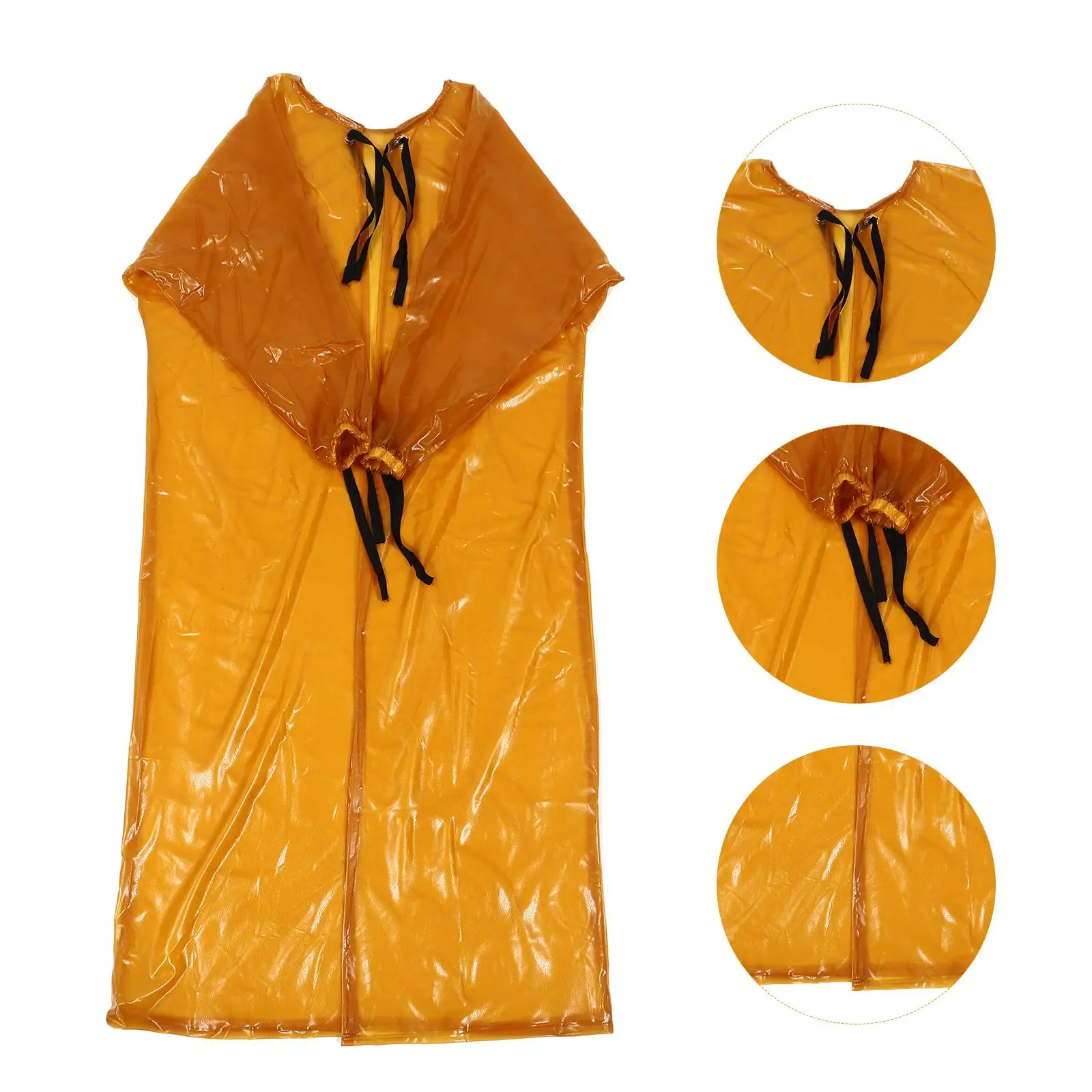 Tablier imperméable, vêtements de travail pour adultes, salopette noire, blouse élastique résistante aux alcalis, Pvc