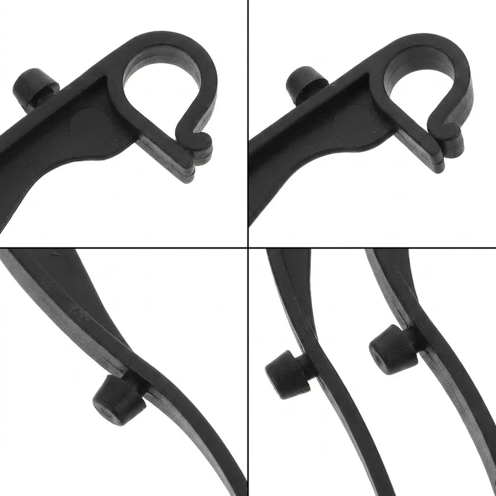 50pcs Plastic Gutter Protection Clips Gutter Brush Clips Maintain Clean Gutters Plastic Fixing Clips Drain Guttering Cover Net