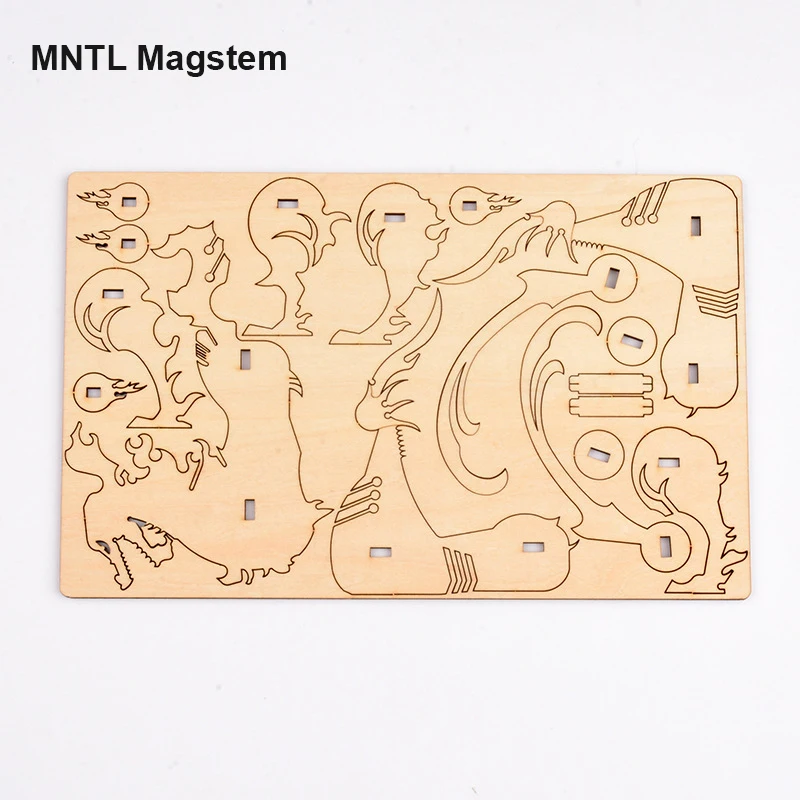 MNTL Magstem Wood Jigsaw Puzzles 3D Dimensional Animal  Educational Children Kids Toys Funny Learning Education Toy for Boys