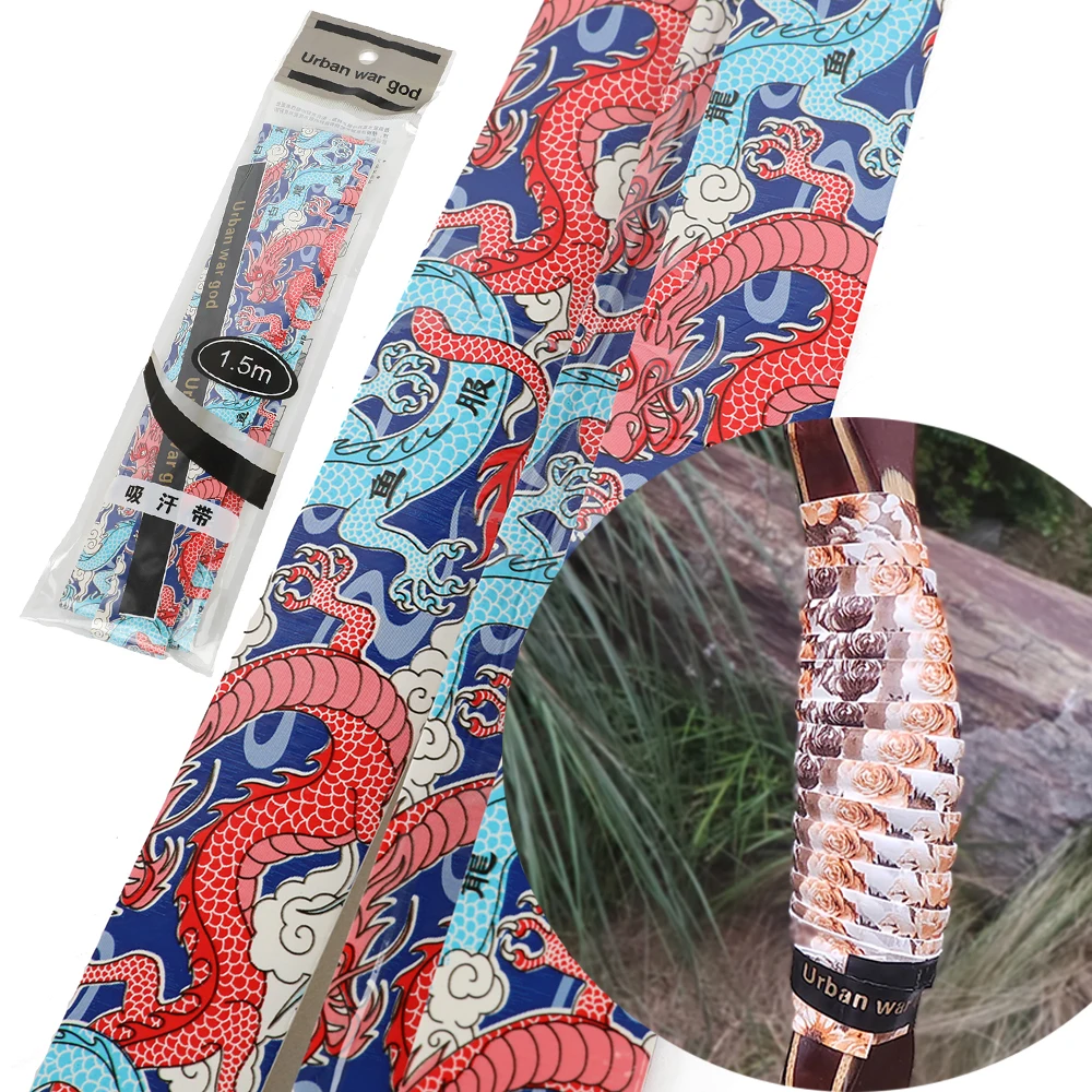 

3pcs Archery Shock Absorber Belt Absorb Sweat Band Nonslip Stretchy Bow Riser Handle Grip Tape Compound Recurve Bow Crossbow