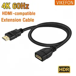 HDMI-compatible Extension cable 4K 60Hz HDR HDMI-compatible 2.0 Cable Male to Female Extension cord Kable for Xbox PC TV Monitor