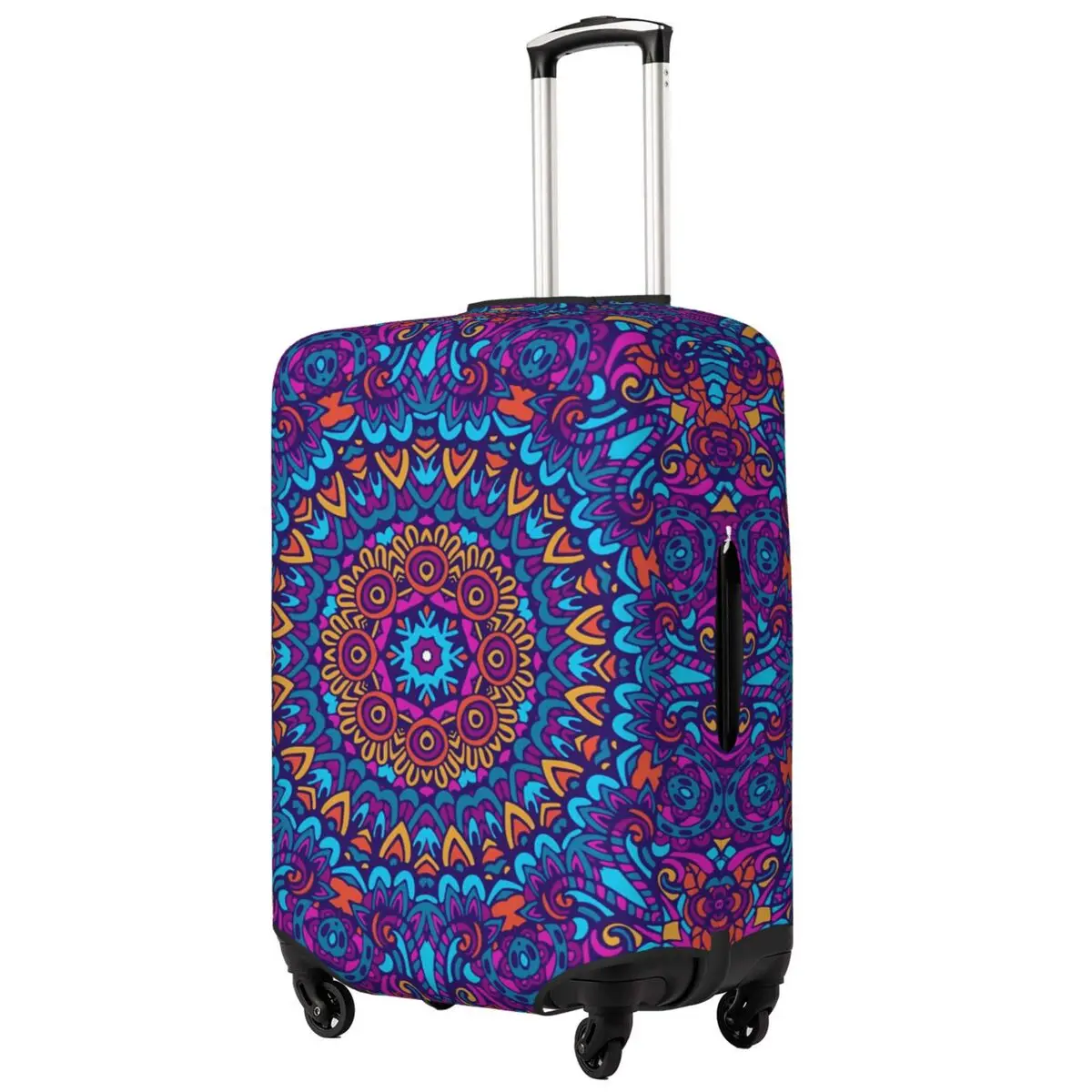 Ethnic Mandala Suitcase Cover Vintage Print Strectch Business Protection Luggage Accesories Flight