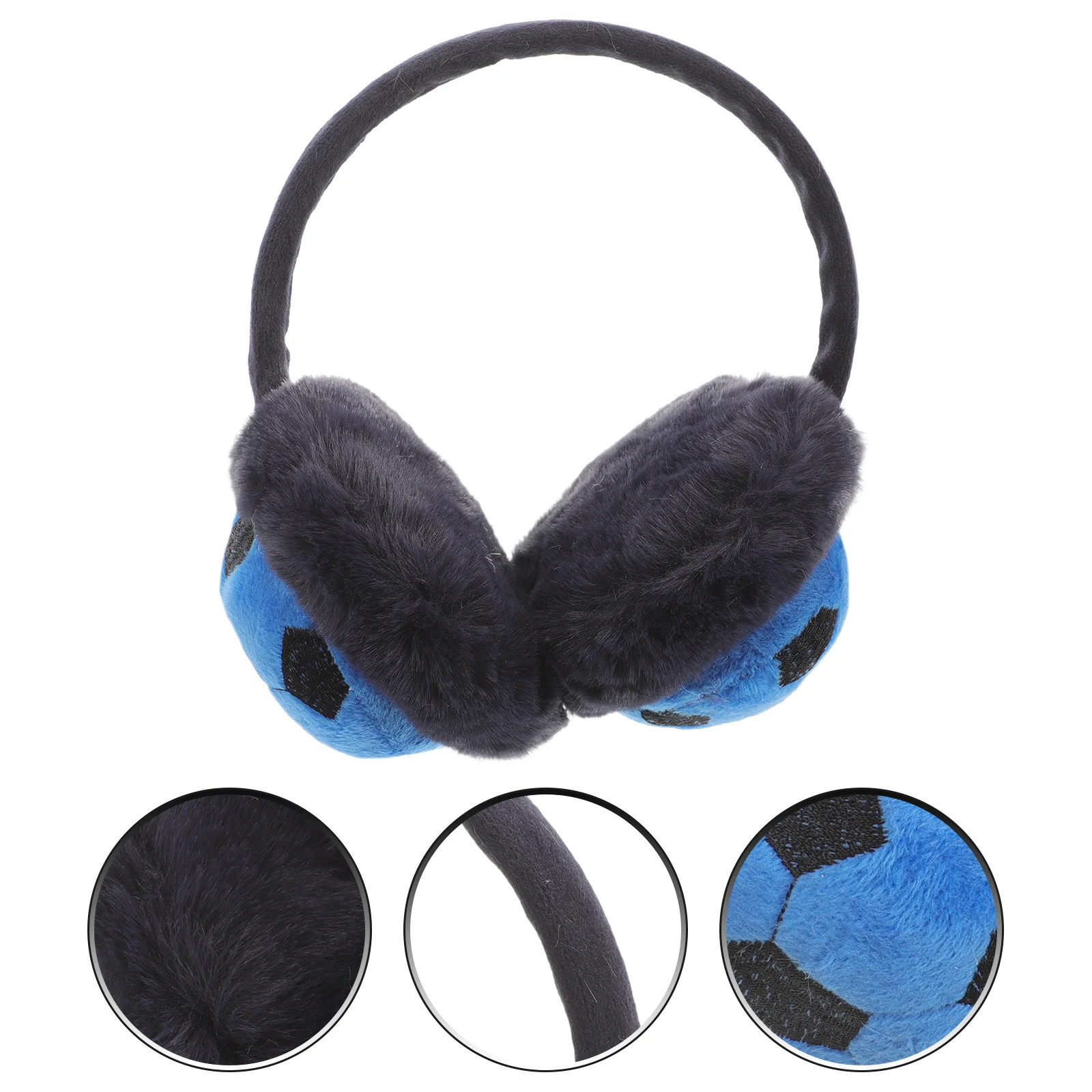 Fuzzy Ear Muffs Children's Cuff Protective Comfortable Soccer Faux Fur