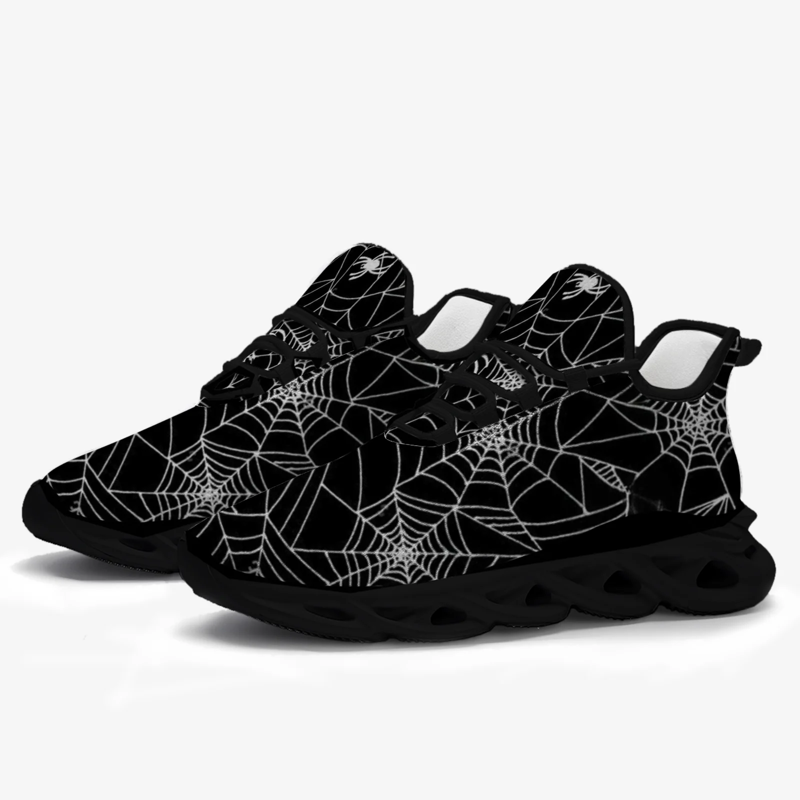 

Customizable spiderweb print trendy casual sneakers with a lightweight mesh upper. Suitable for both men and women.