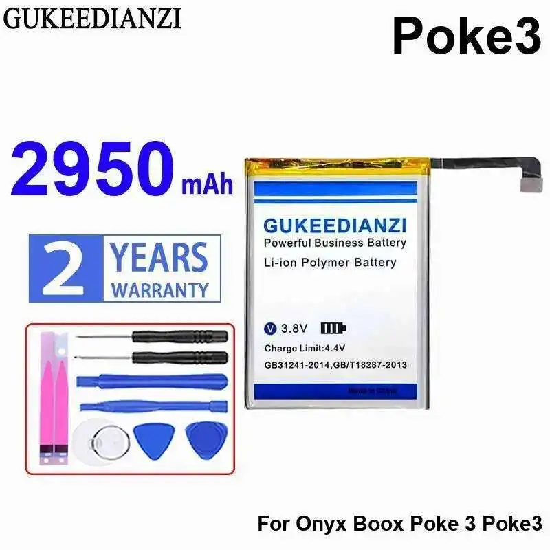 

Stable 2950Mah For Onyx Boox Poke 3 Poke3 Premium Replacement E - Book Reader Battery