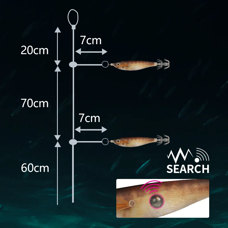 LETOYO sutte 04 مضيئة الحبار تهزهز aggie العائمة الحبار إغراء الطعم الاصطناعي الحبار الصيد webfoot الأخطبوط egi الصيد البحري #6