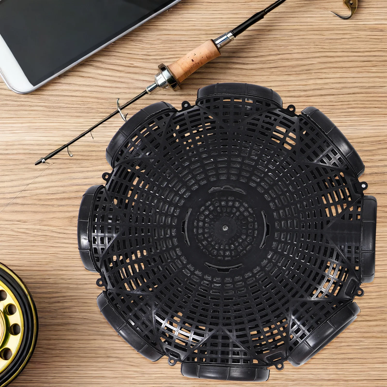 1 مجموعة متعددة الوظائف الصيد فخ دائم المحمولة قابلة لإعادة الاستخدام ثعبان البحر فخ قفص ل الروبيان جراد البحر السرطانات الصيد في الهواء الطلق #5