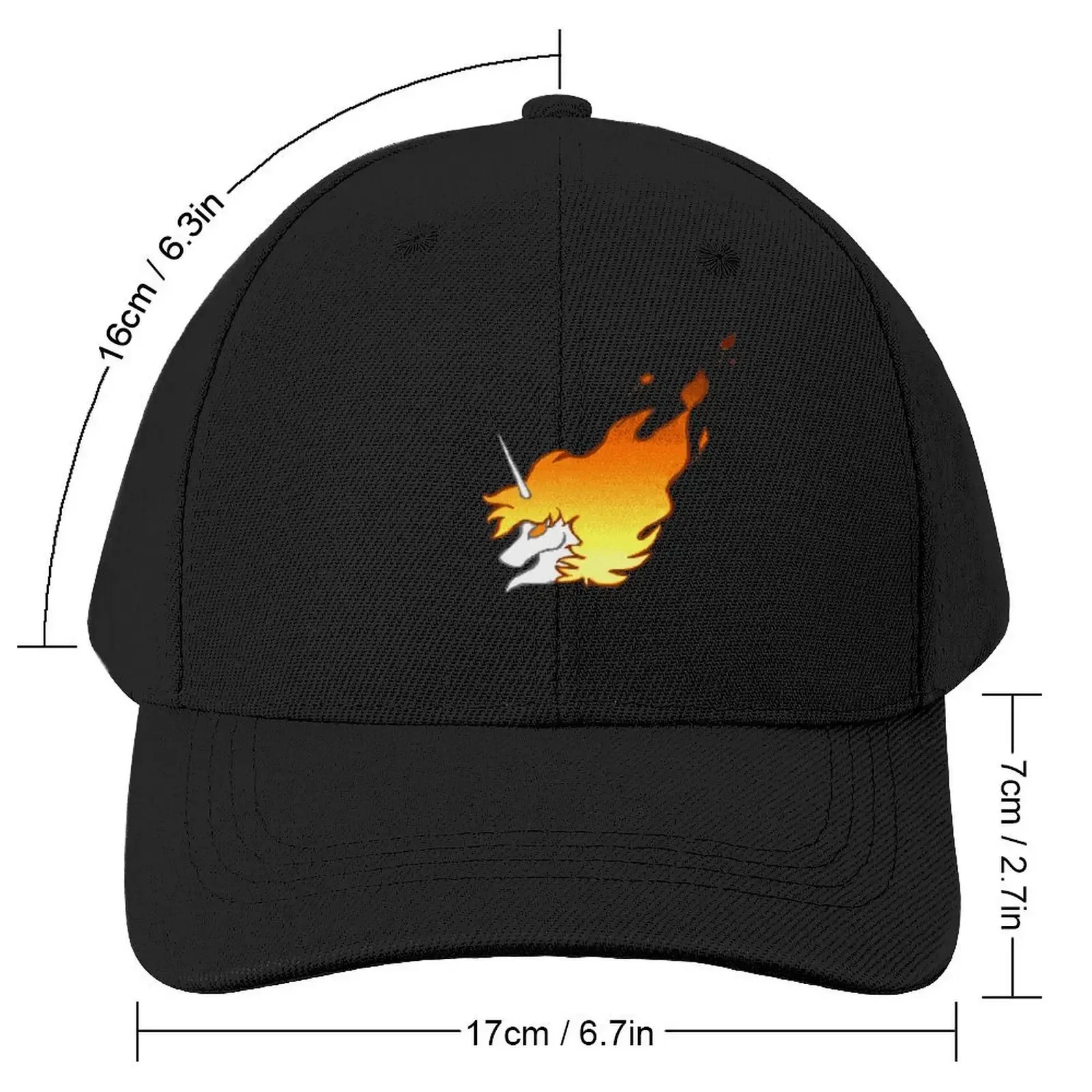 Flaming Unicorn Baseball Cap Military Tactical Cap Beach Man Women's