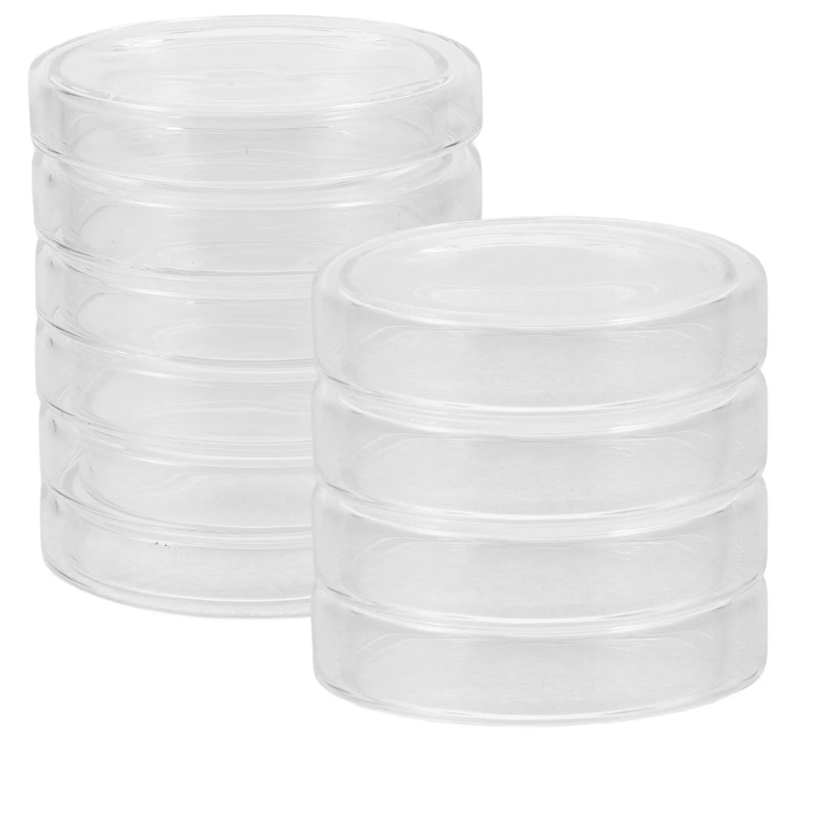 10Pcs 9cm Plastic Petri Dishes Stackable Lab Cell Culture Plates Transparent for Science Experiments Projects Lab Petri Dishes