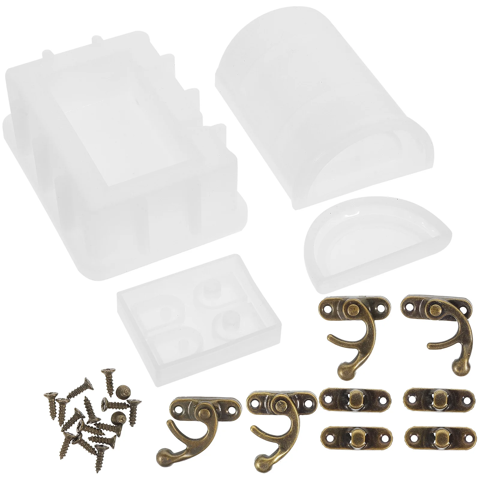 

1Set Perfect Details DIY Silicone Treasure Chest Casting Mold for Handicrafts Gift DIY Silicone Treasure Chest Mold