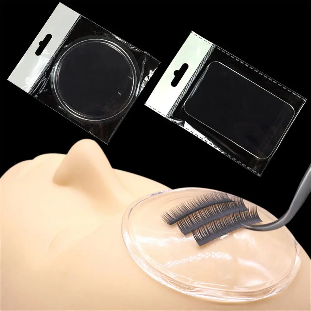 Fashion Glue Pad Silicone Individual Eyelash Palette Eyelash Grafting Holder Lashes Tray Extension Tool