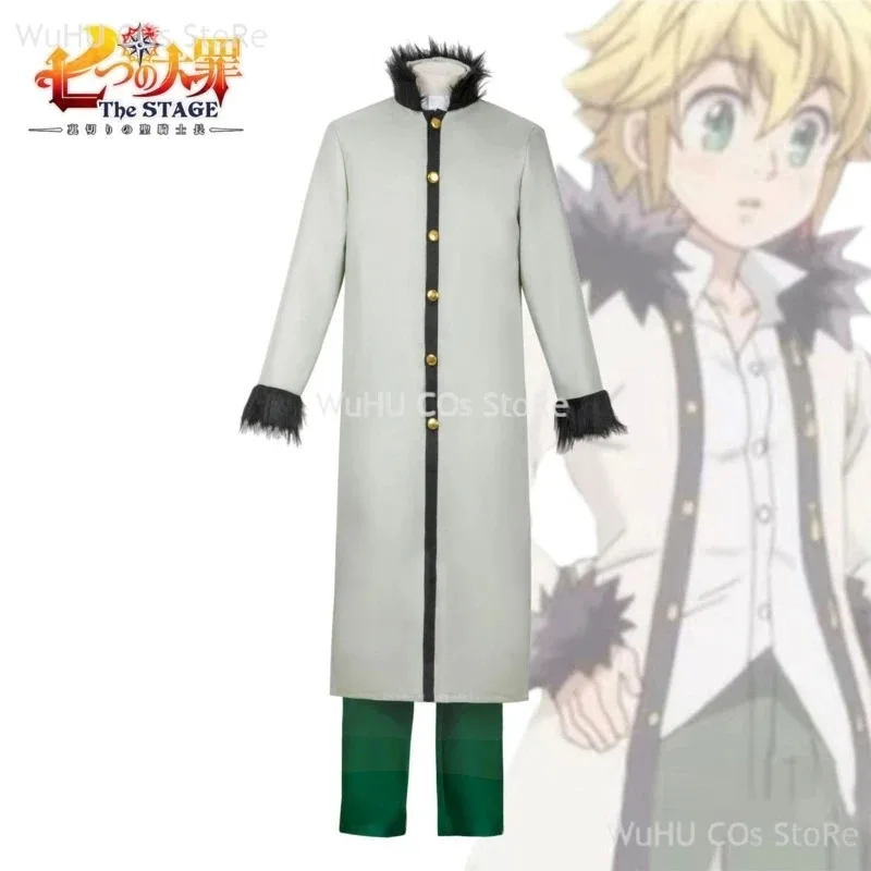 

a7d@Meliodas Cosplay Costume Anime The Seven Cos Deadly Sins Coat Pants Full Set Meliodas Cosplay Wig Men Halloween Party Rolepl