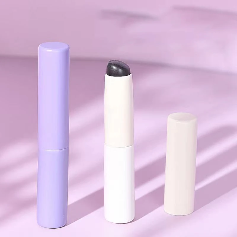 Brocha de silicona con cubierta, corrector en ángulo, bálsamo labial, brillo labial, corrector de cabeza en ángulo, brochas de maquillaje