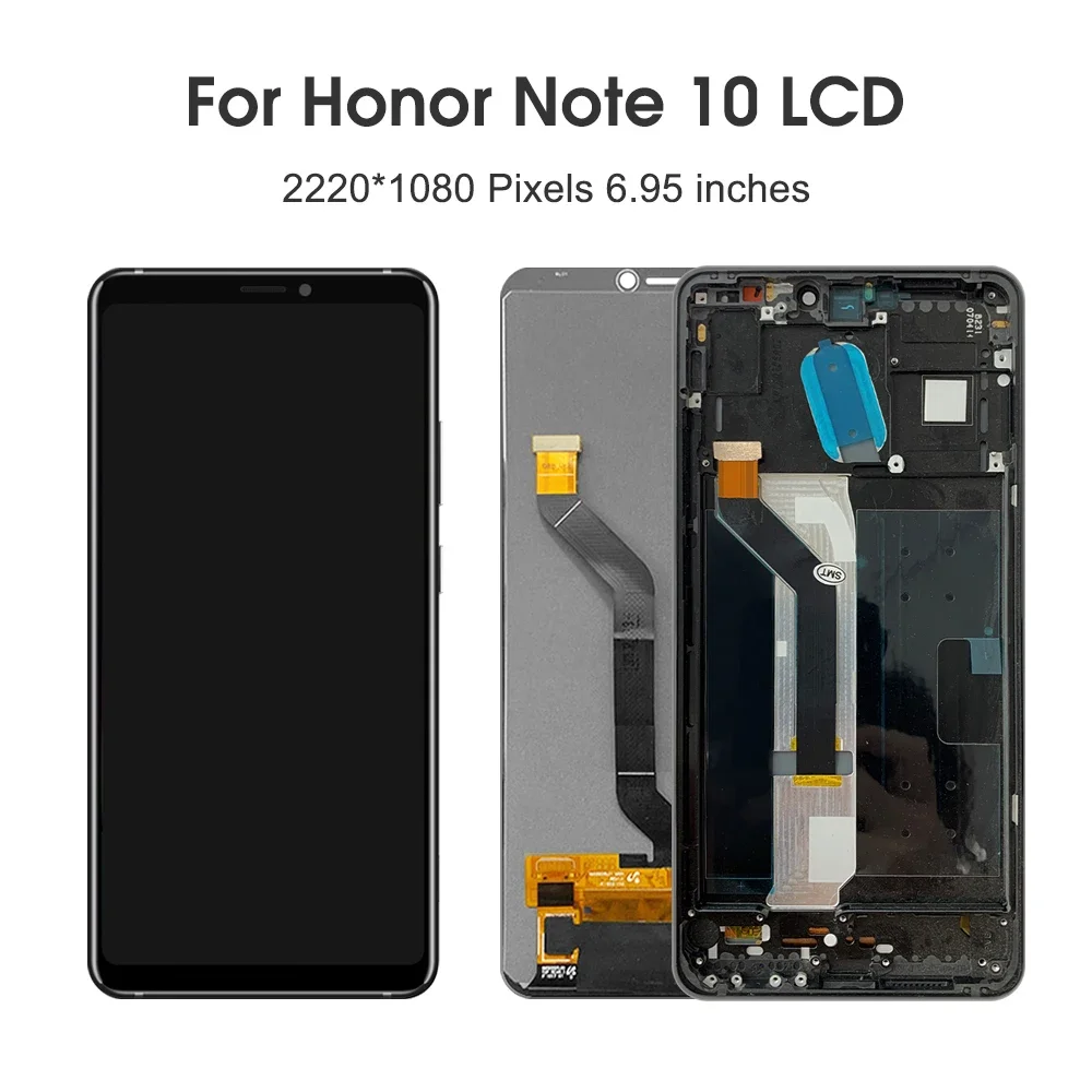 Imagem -02 - Lcd Display Touch Screen Digitizer Assembly Substituição 6.95 Apto para Huawei Honor Note 10 Rvl-al09