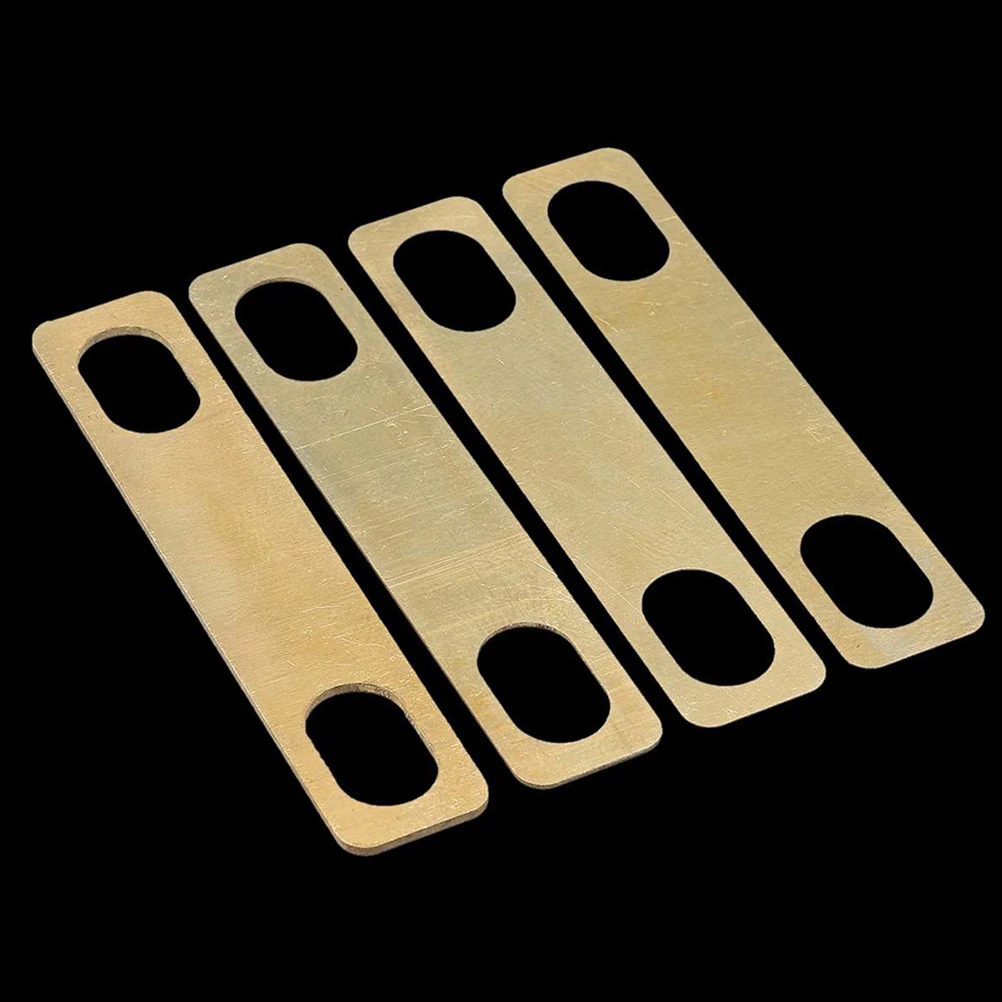 

4pcs Shims 0.2Mm 0.5Mm 1Mm Accessories Sturdy Guitar Neck Shim Durable Guitar Heightening Gasket For Quick Repair