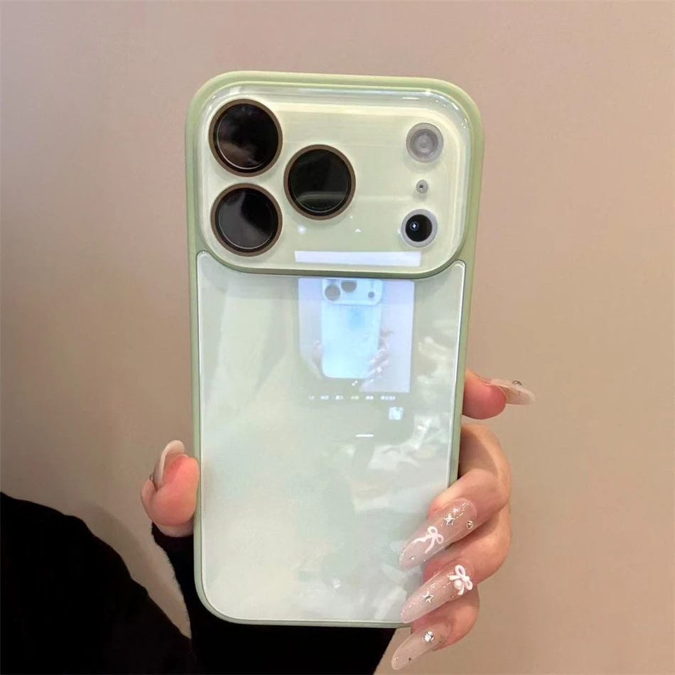 Luxury Candy Color Tempered Glass Camera Protection Case For iPhone 15 16 17 18 Pro Max Shockproof Soft Frame Smooth Hard Cover view 4