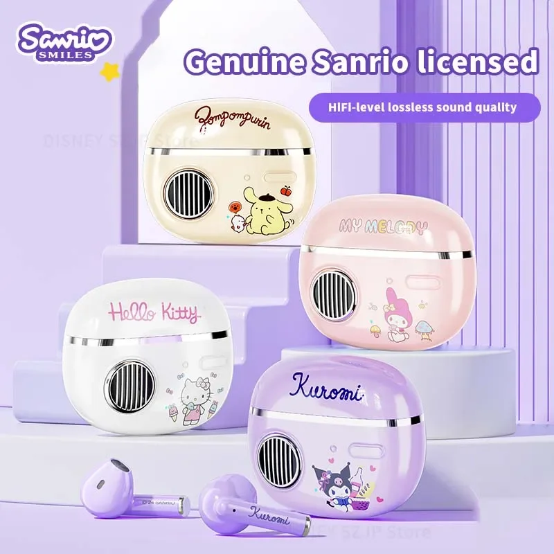 Sanrio Hello Kitty TWS Earbuds BL77 Kuromi Earphones Bluetooth My Melody Wireless Headset Sport Noise Reduction Gaming Headphone