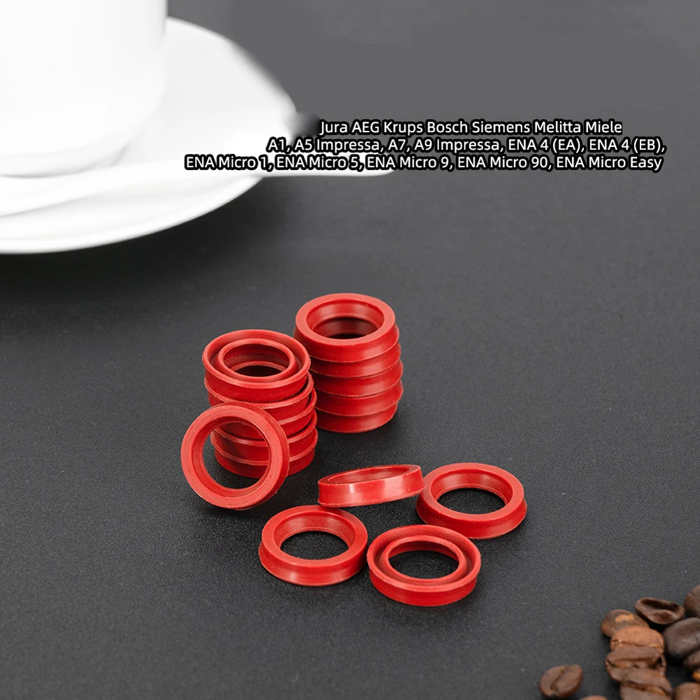 10Pcs Coffee Machine Seals For AEG For Krups For Bosch For Siemens For Melitta For Miele O-Ring Gasket Seal Replacement