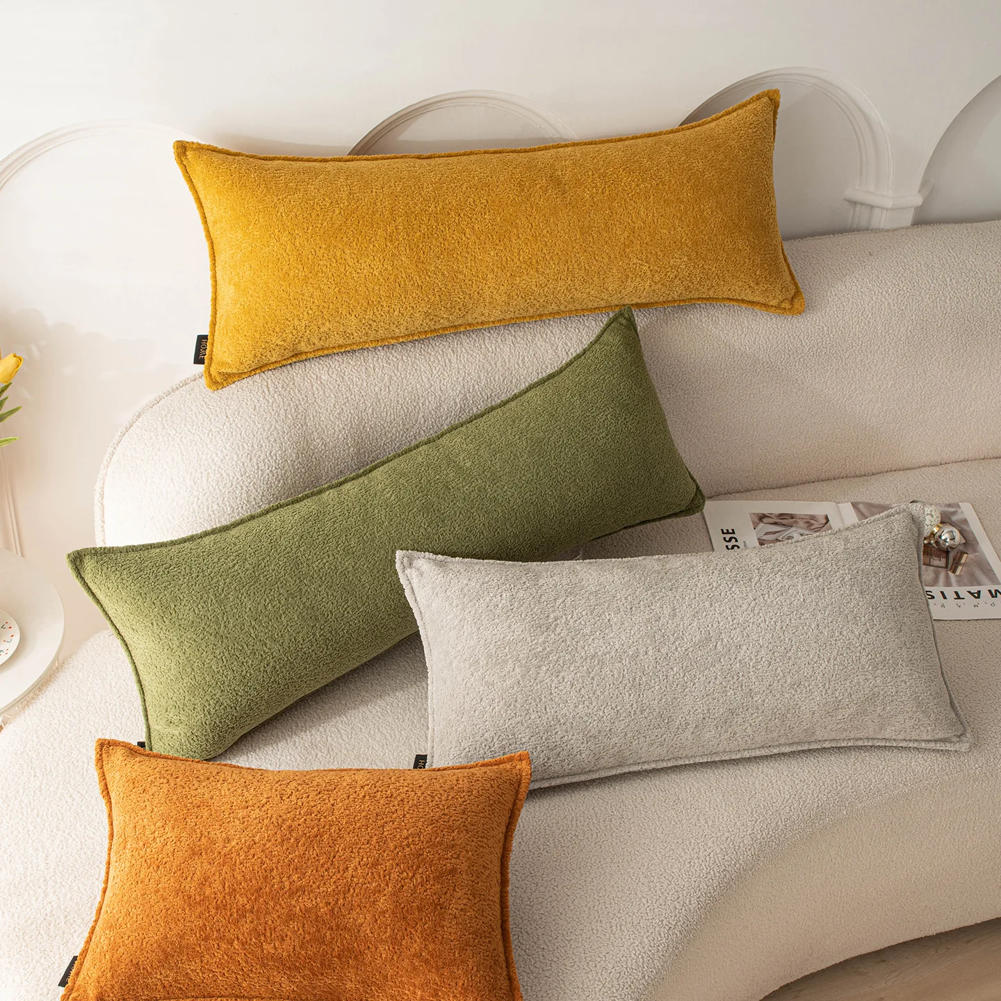 30X90/30X120CM Rectangular Throw Pillow Cover Simple Soft Waist Cushion Cover Decor Home Decorative Pillowcase Soft Velvet Cover